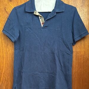 Men's Blue Burberry Polo Shirt